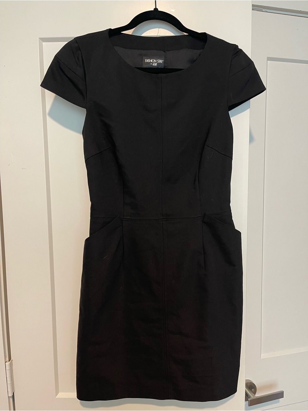 H&M Fashion Star Back Cutout Black Dress